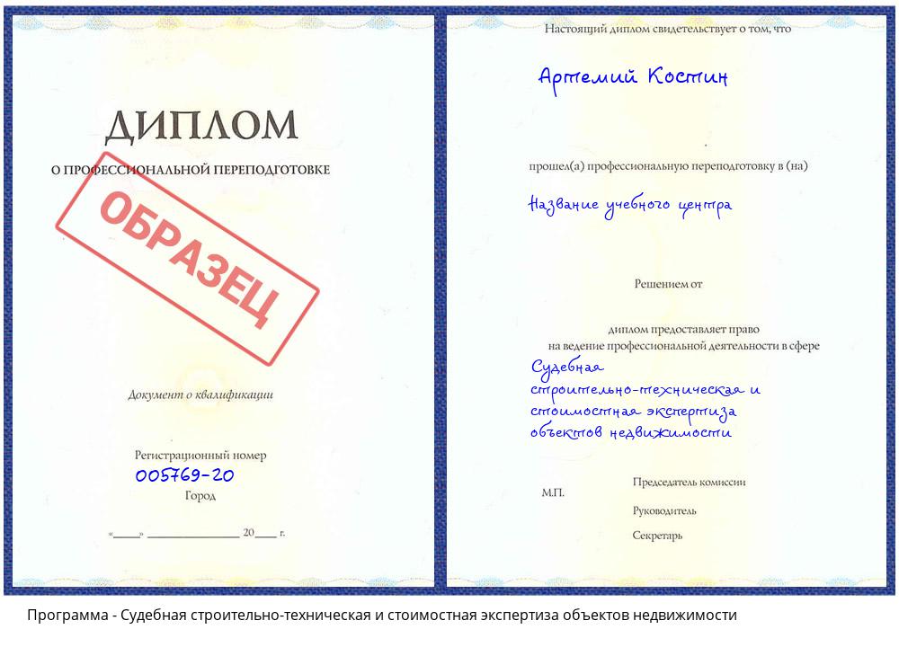 Судебная строительно-техническая и стоимостная экспертиза объектов недвижимости Истра